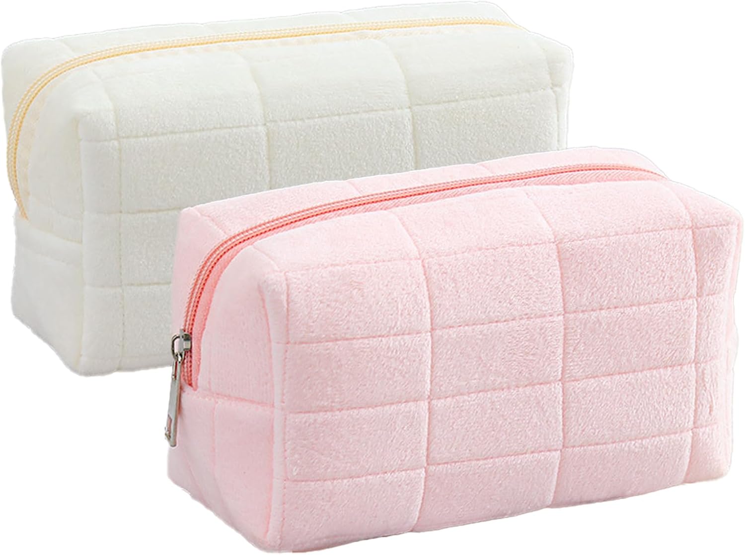 Élégante Trousse de Toilette à Carreaux Mignons