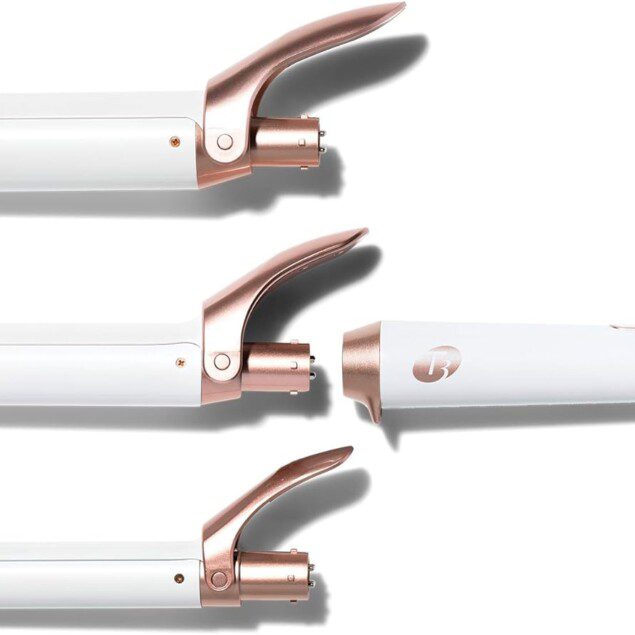 T3 Twirl Trio : fer à friser à trois cylindres interchangeables pour des boucles élégantes et durables