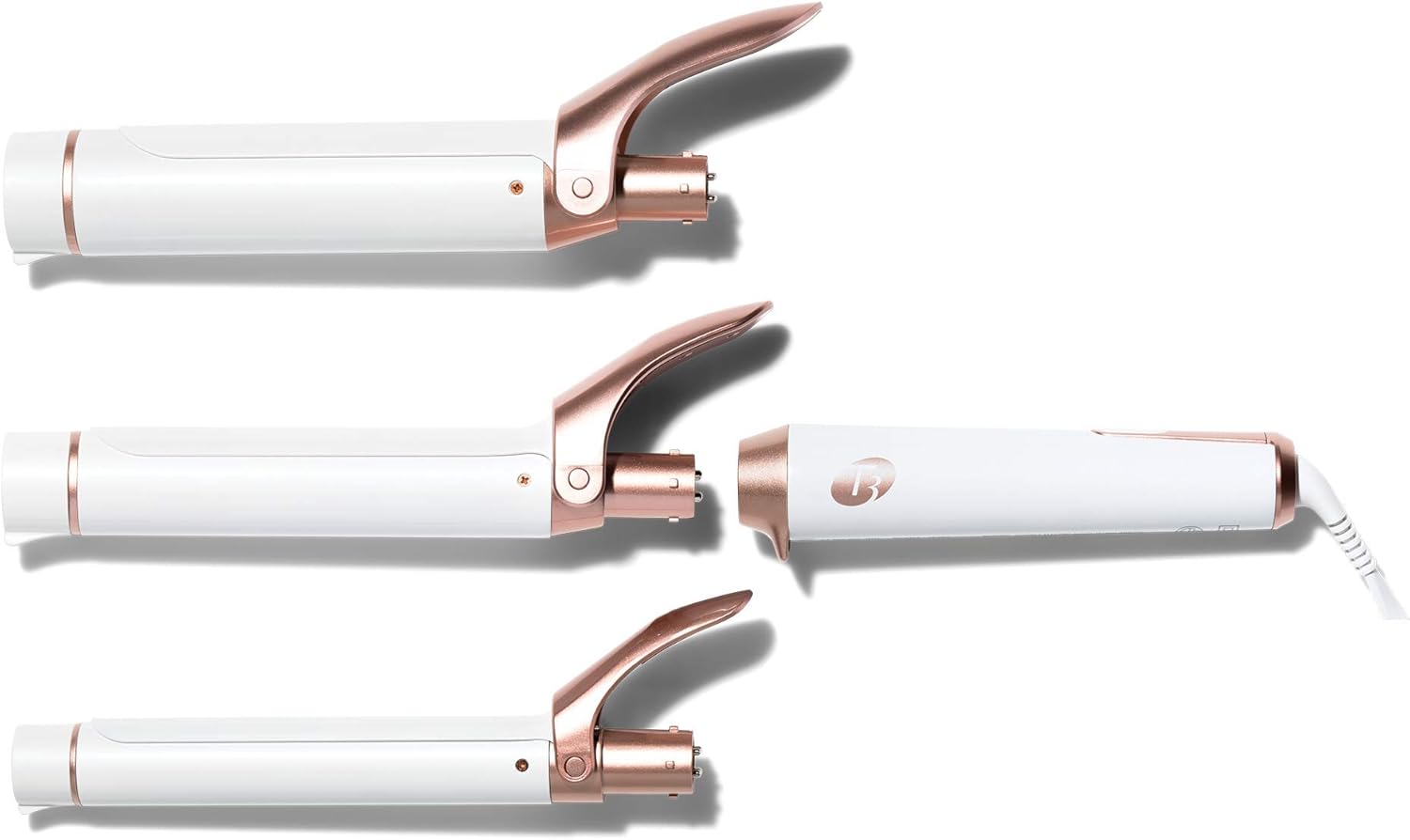 T3 Twirl Trio : fer à friser à trois cylindres interchangeables pour des boucles élégantes et durables