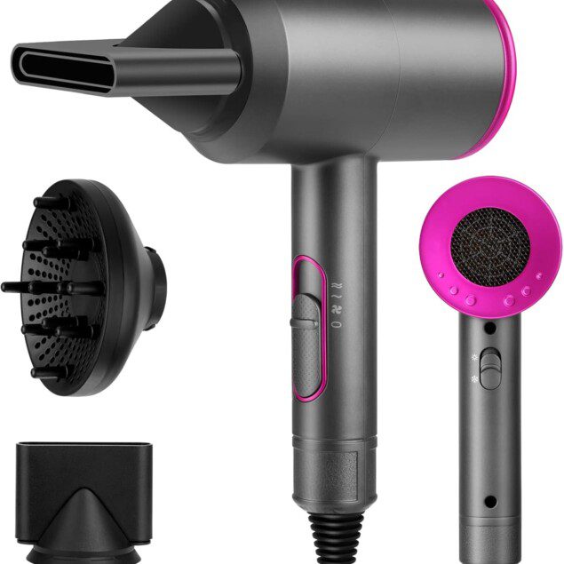 Sèche-cheveux professionnel 2000W : séchage rapide pour femmes et hommes à domicile
Profitez de la puissance et de la polyvalence avec 3 vitesses et 2 modes de température