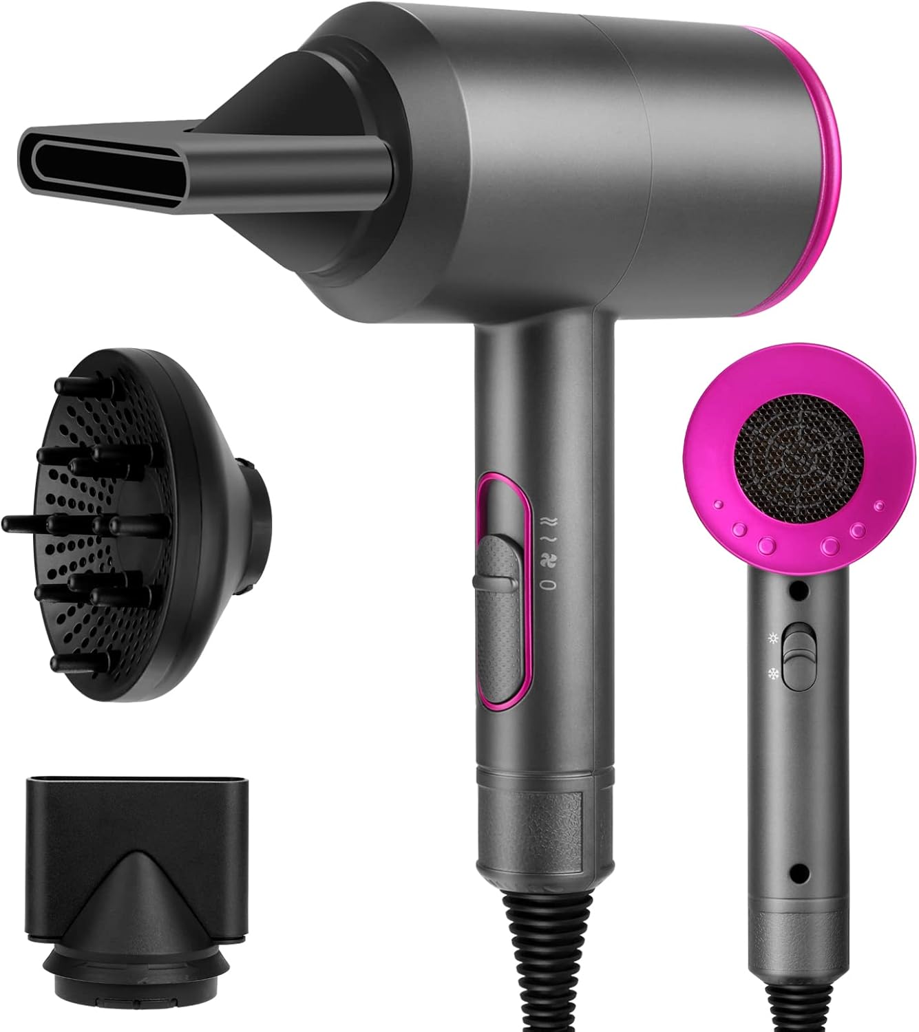 Sèche-cheveux professionnel 2000W : séchage rapide pour femmes et hommes à domicile
Profitez de la puissance et de la polyvalence avec 3 vitesses et 2 modes de température