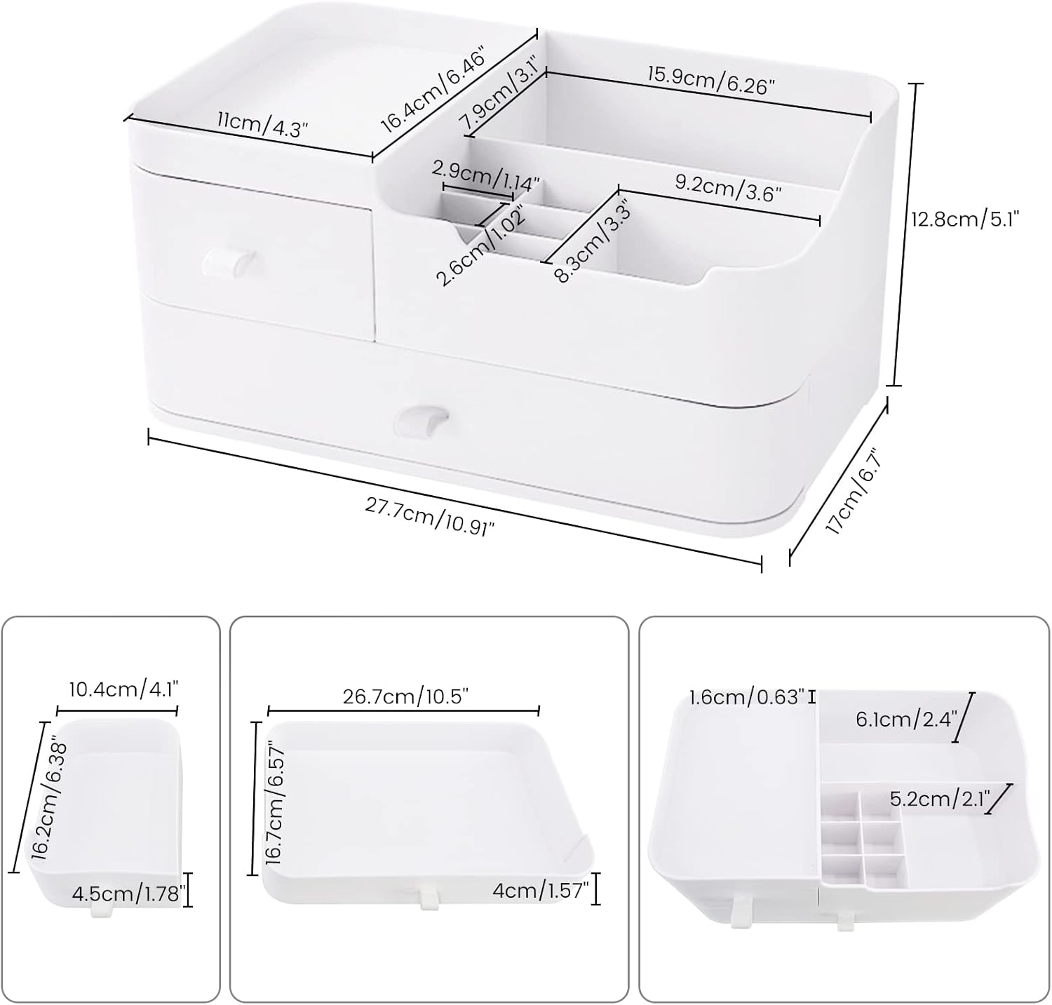 Rangement maquillage : boîte organisateur tiroir pour salle de bain, idéale pour vos produits de beauté et cosmétiques – Image 6