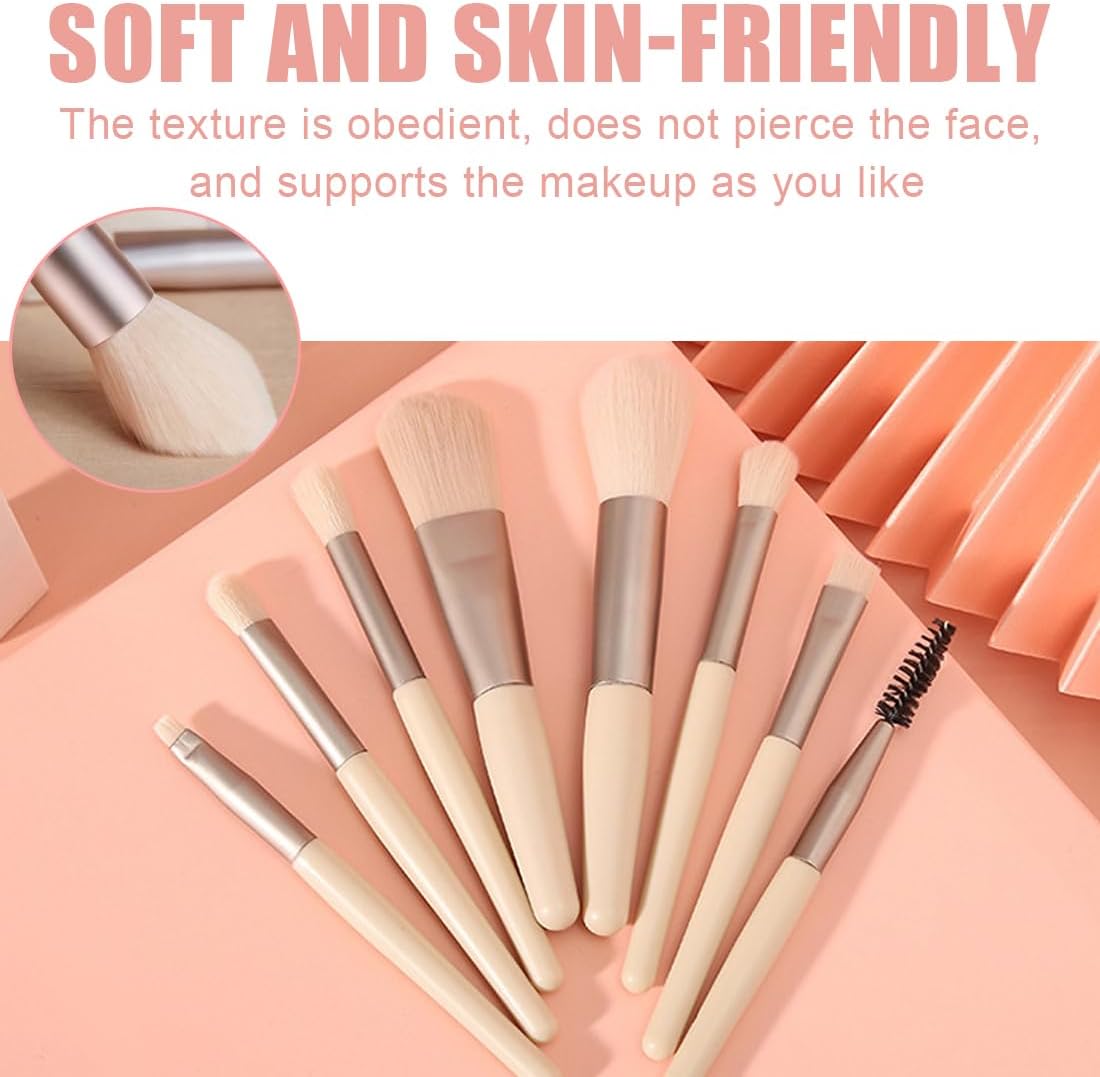 Pinceaux de maquillage : set de 8 pièces pour un maquillage parfait des yeux Découvrez l'art du maquillage avec des pinceaux ultra fins pour sourcils, eyeliner et cils – Image 4