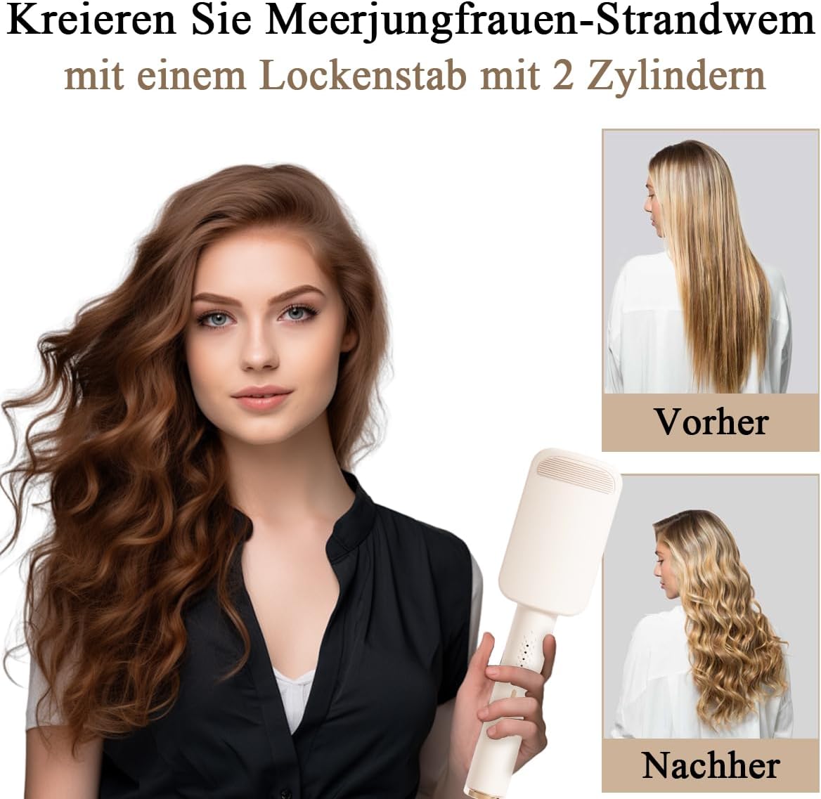 Lisseur Wavy 32mm : le fer à onduler parfait pour des cheveux longs ou courts aux mermaid waves irrésistibles – Image 6