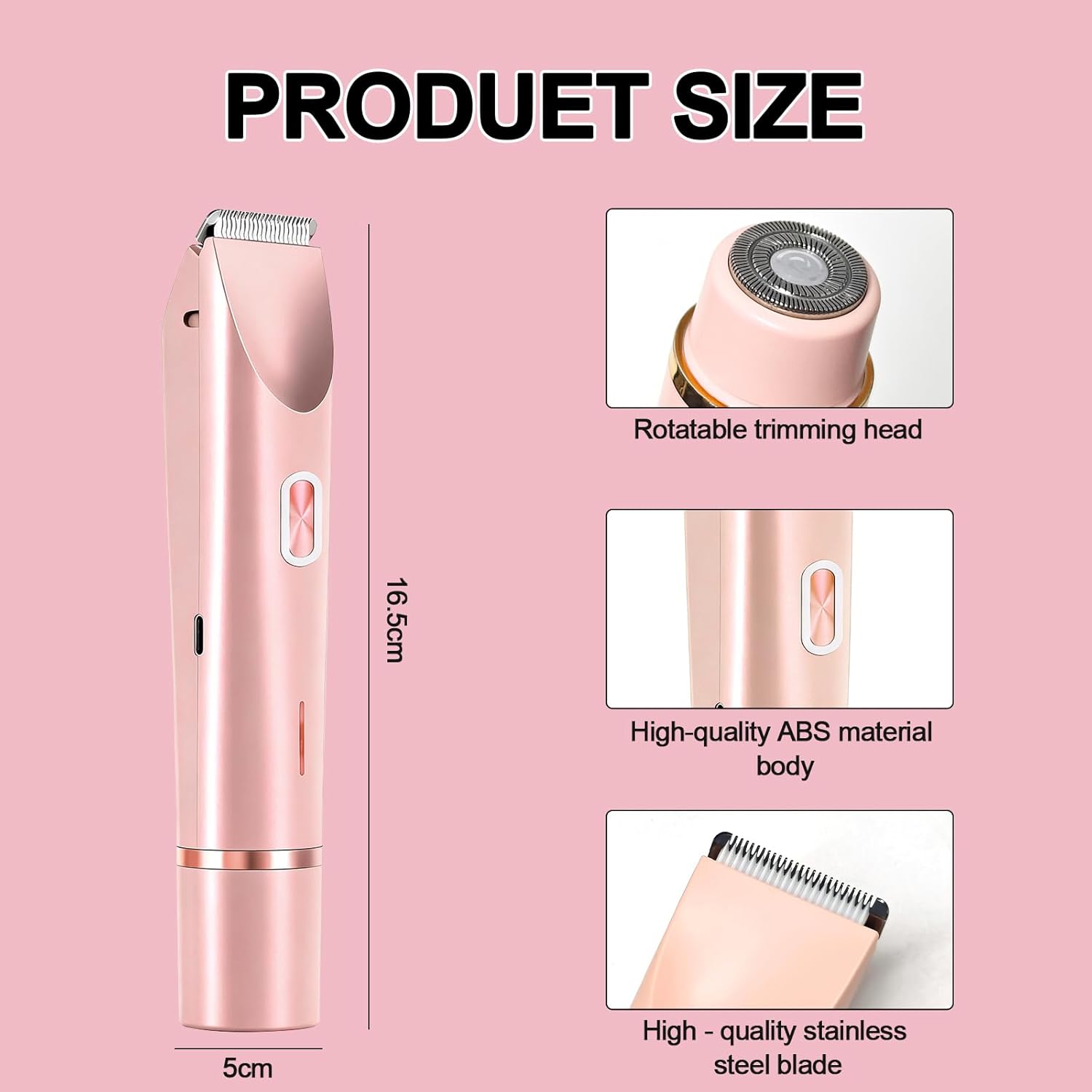 Rasoir Électrique SJACXANM 2 en 1 pour Femmes - Douceur et Précision – Image 2