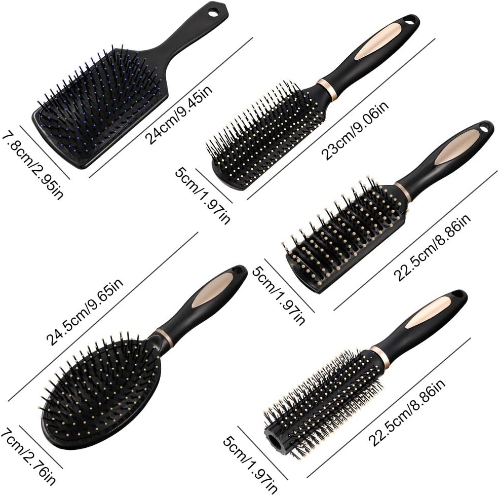 5 Brosses Anti-Casse Pour Cheveux Éblouissants – Image 5