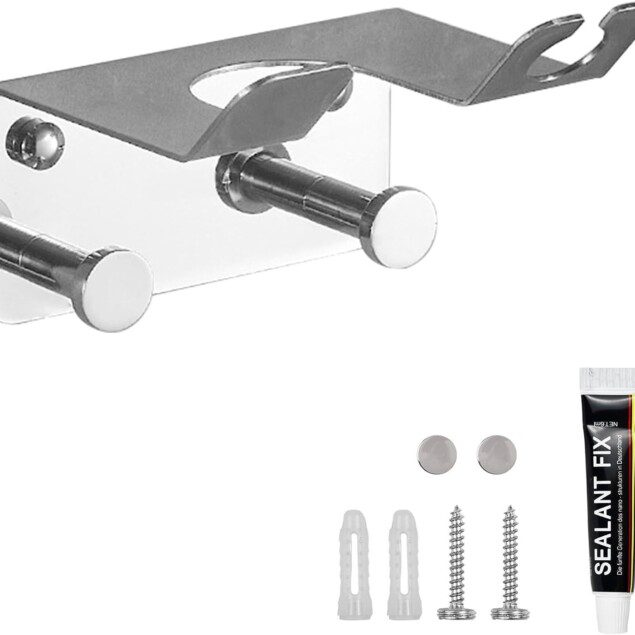 Support sèche cheveux mural : l'organisateur élégant pour salle de bain, hôtel et salon de coiffure