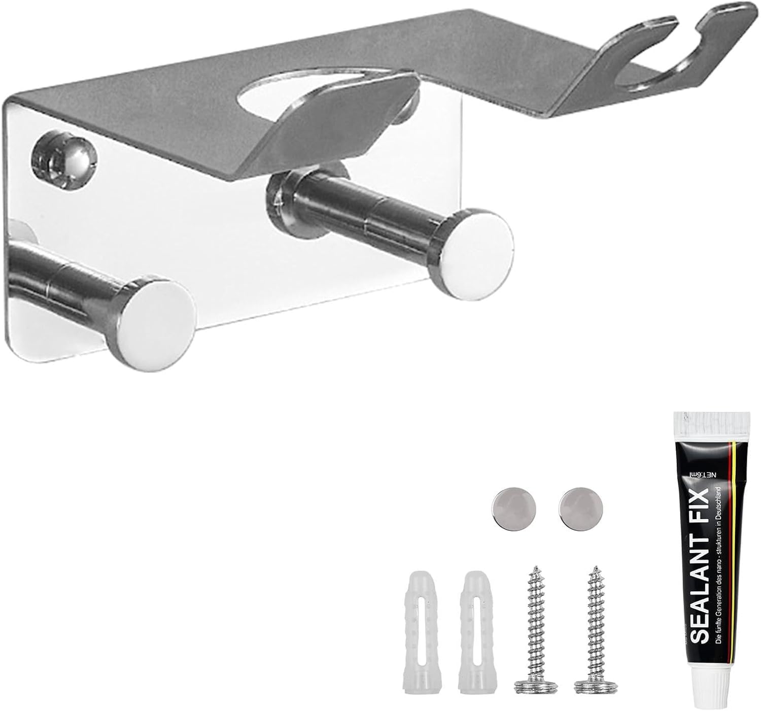 Support sèche cheveux mural : l'organisateur élégant pour salle de bain, hôtel et salon de coiffure