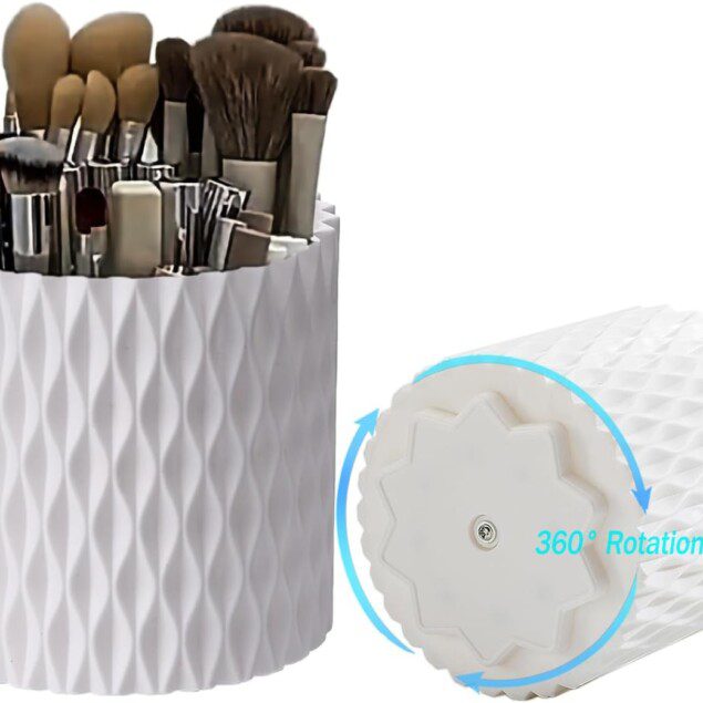 Organiseur de maquillage rotatif à 360° : l'allié parfait pour une coiffeuse bien rangée