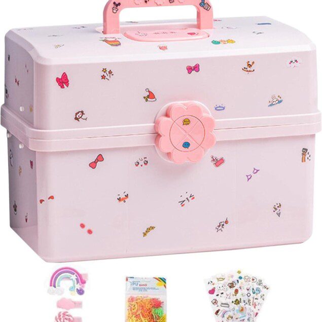Rangement pour cheveux : boîte à bijoux élégante pour enfants, pratique et esthétique