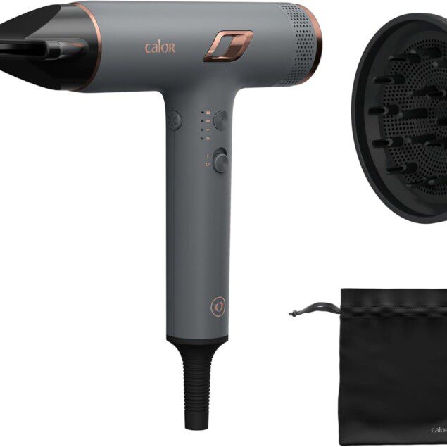 Sèche-cheveux ultra-compact pour un séchage rapide : profitez d'un moteur digital haute vitesse et d'un flux d'air de 266 km/h