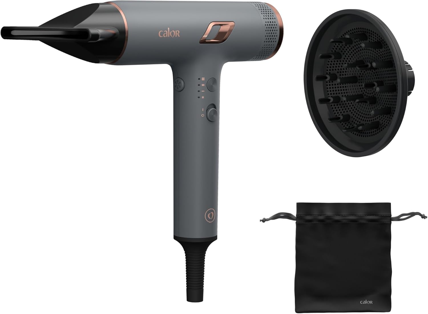Sèche-cheveux ultra-compact pour un séchage rapide : profitez d'un moteur digital haute vitesse et d'un flux d'air de 266 km/h