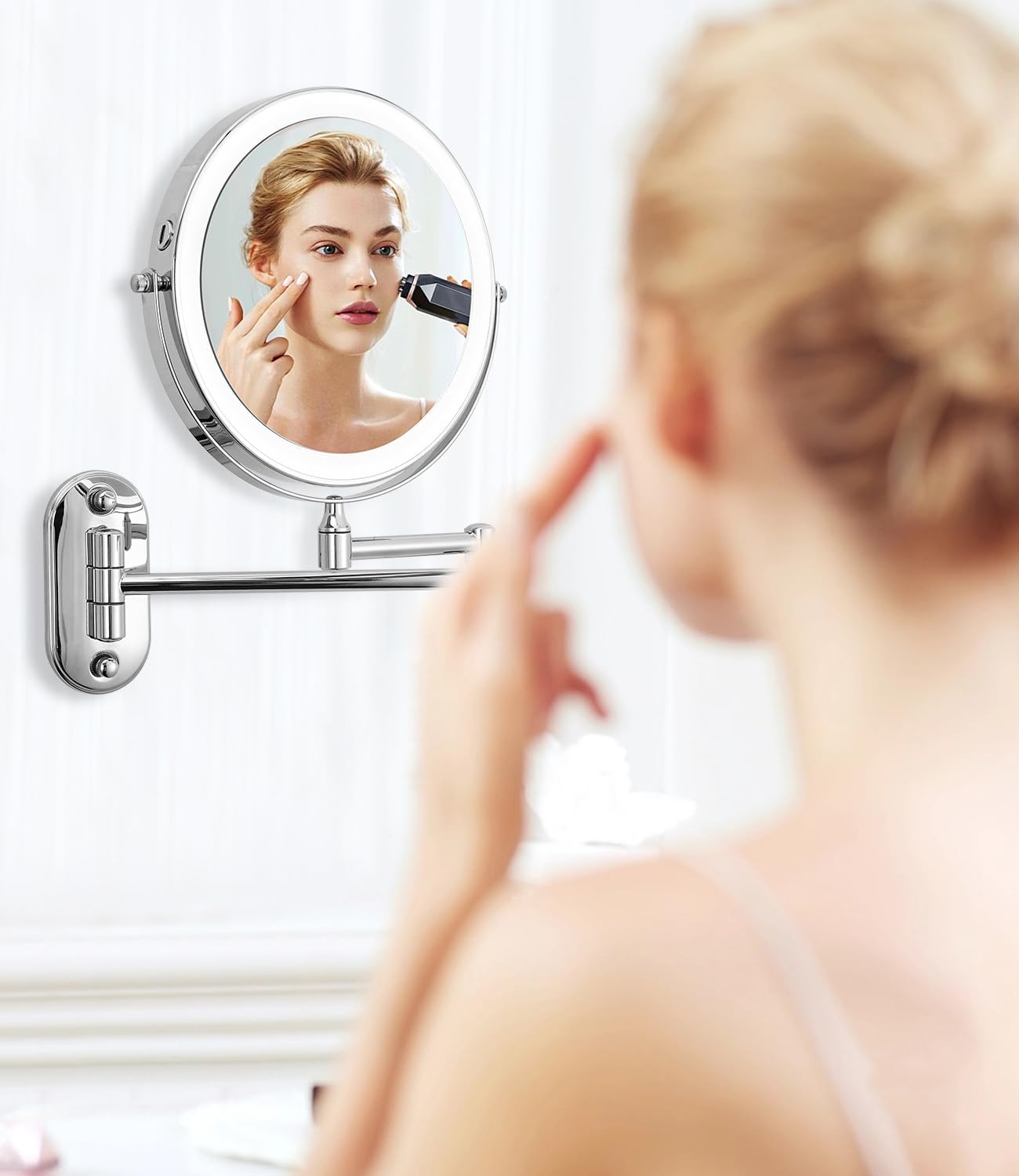 Miroir de maquillage mural éclairé : le compagnon idéal pour un maquillage parfait à la maison ou à l'hôtel – Image 6