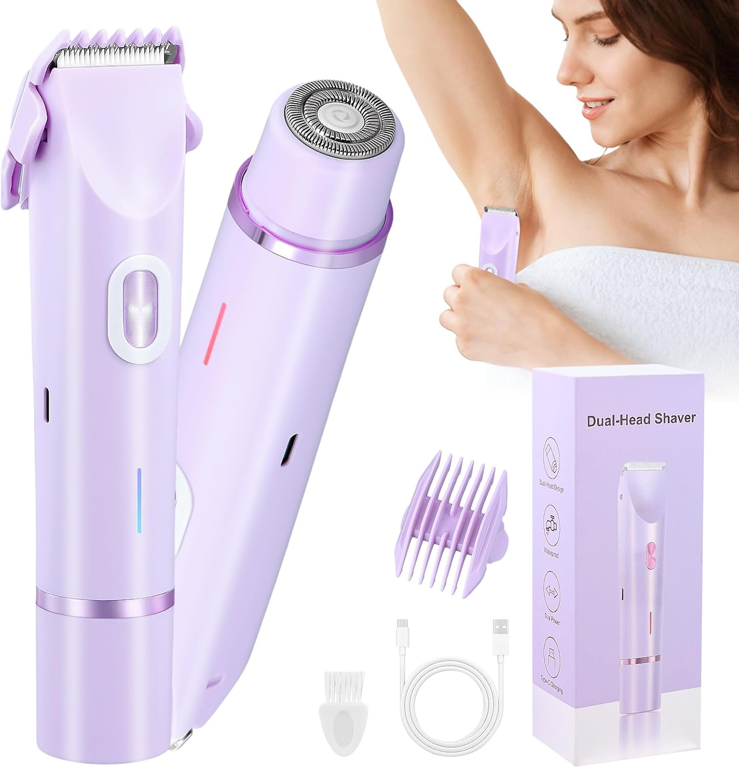 Rasoir électrique rechargeable pour femme : douceur et efficacité pour un rasage impeccable sur toutes les zones du corps