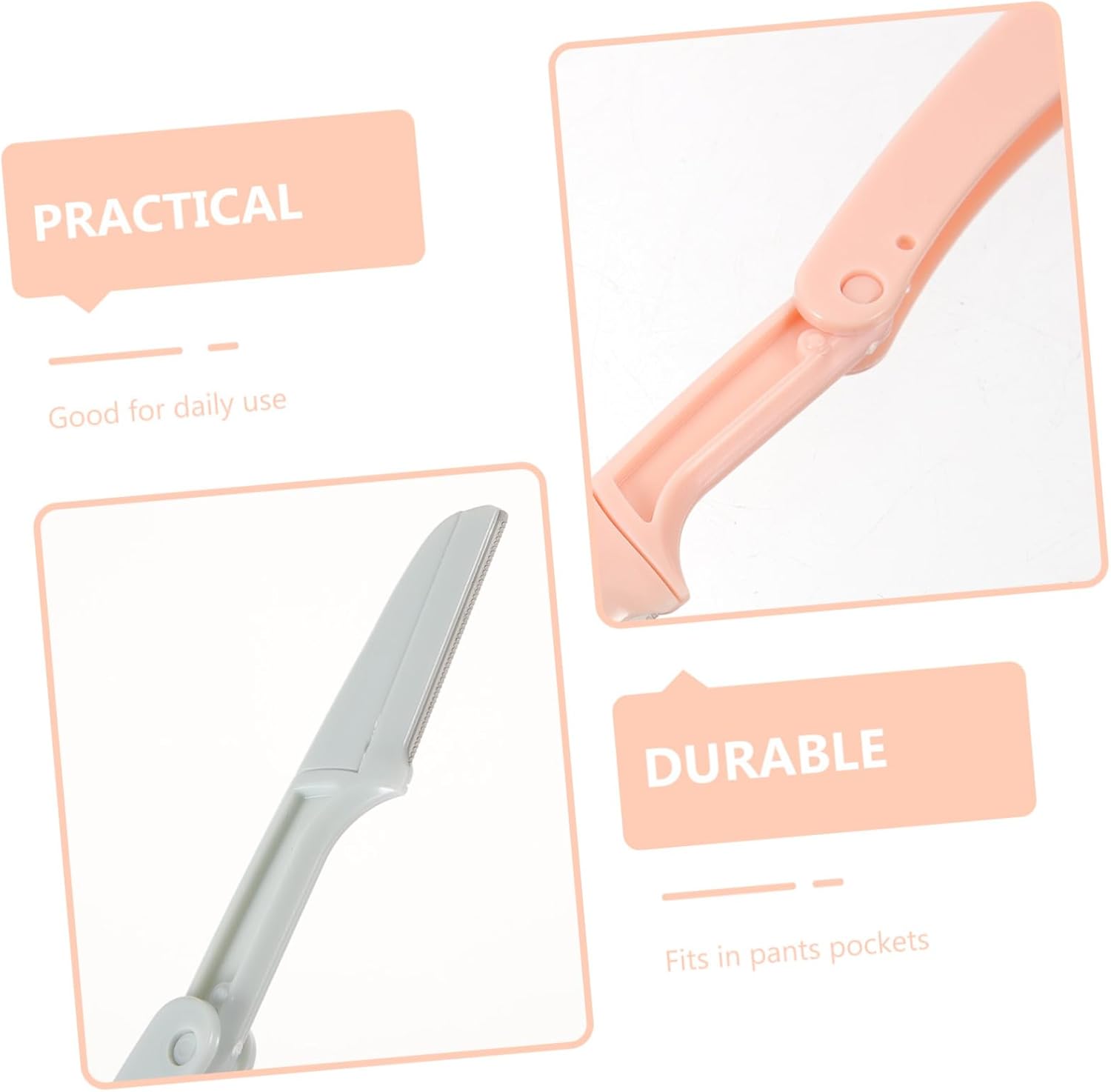 Kit rasoir sourcils portable : 6 pièces pour une épilation précise et élégante du visage et du bikini – Image 5