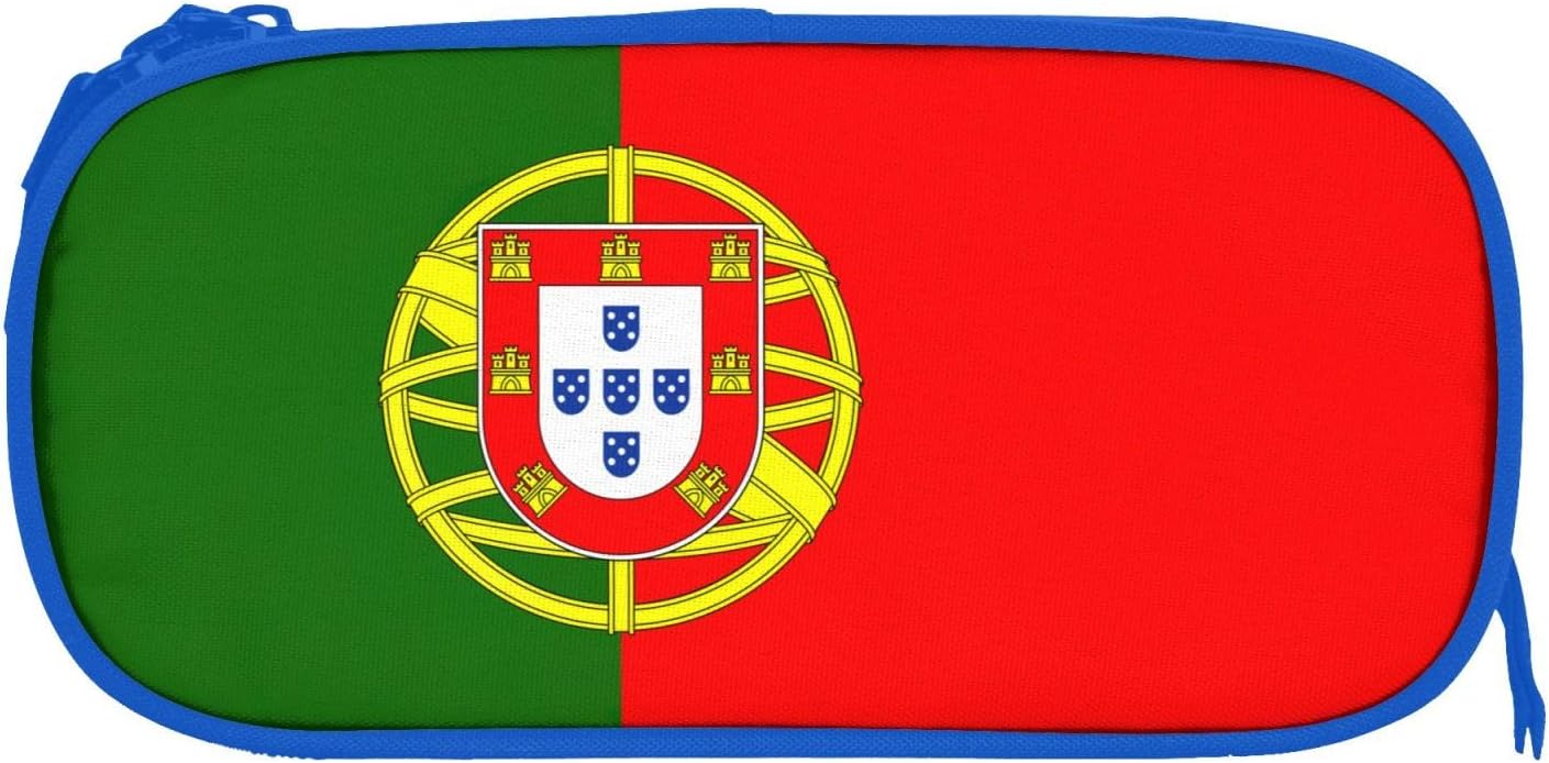 Trousse à crayons de grande capacité : l'accessoire idéal pour les étudiants et les artistes Motif drapeau portugais et design élégant pour une organisation optimale de vos fournitures – Image 3