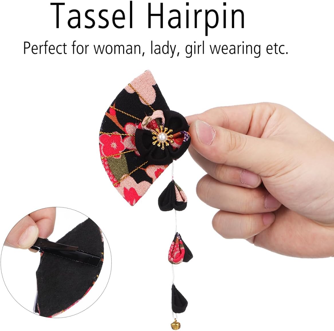 Épingle à cheveux fleur japonaise : accessoire rétro élégant pour femme en kimono – Image 6