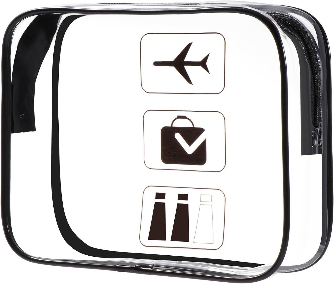Trousse de toilette transparente : l'accessoire idéal pour voyageurs hommes et femmes   Optimisez votre transport de liquides en avion avec style et praticité