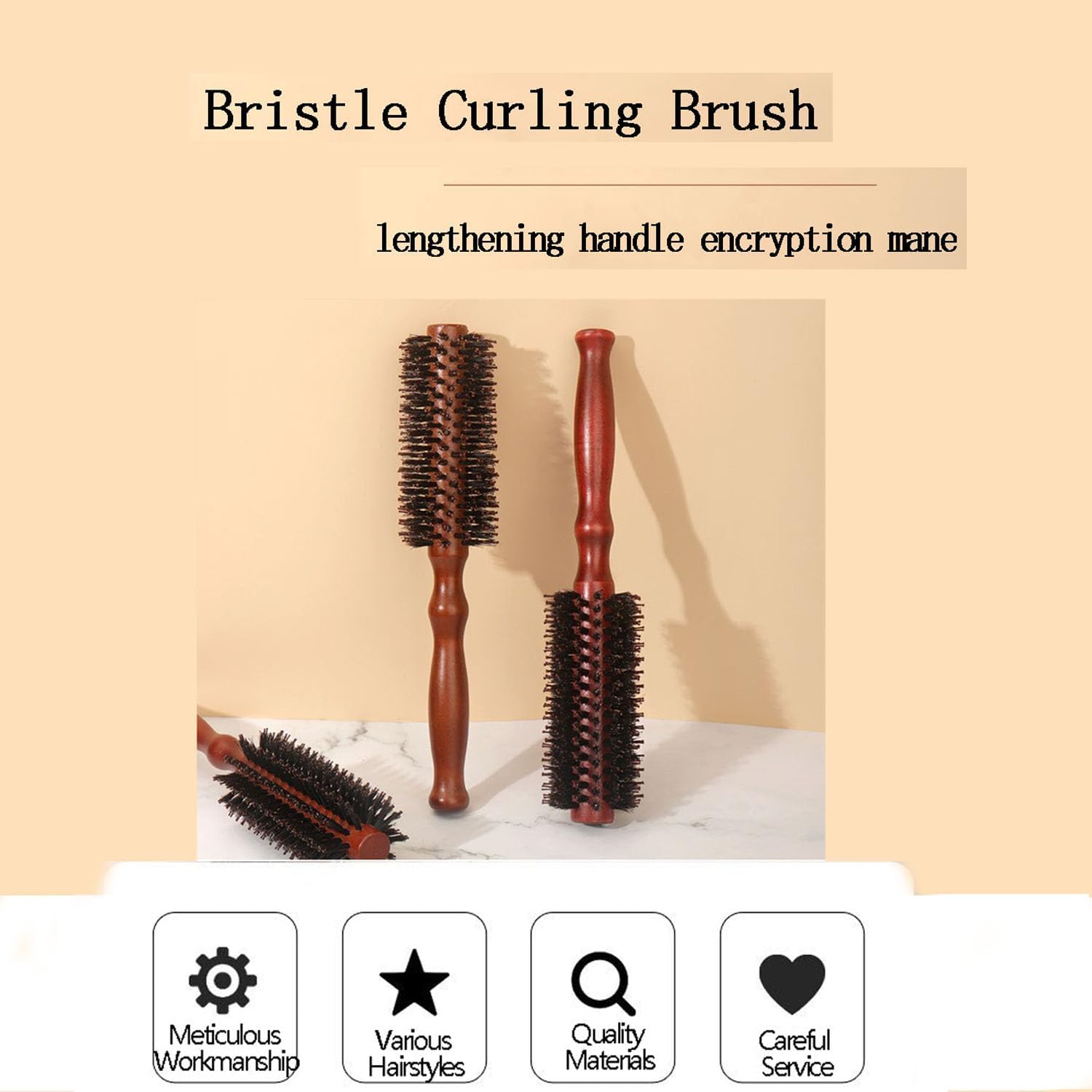 Brosse ronde en poils de sanglier : le secret d'un volume éclatant pour vos brushings parfaits – Image 4