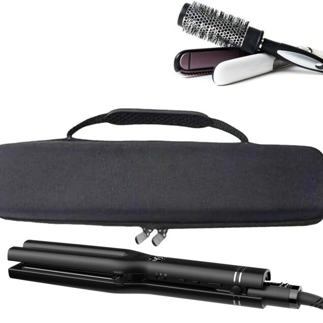 Support pour fer à friser : sac à lisser élégant et portable pour soins capillaires unisexe