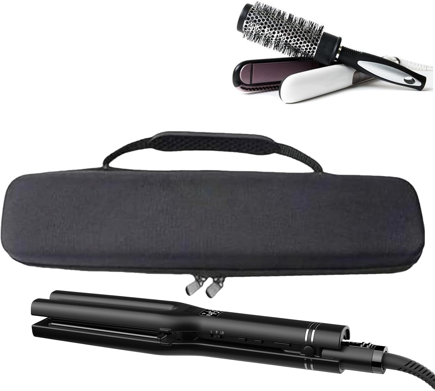 Support pour fer à friser : sac à lisser élégant et portable pour soins capillaires unisexe