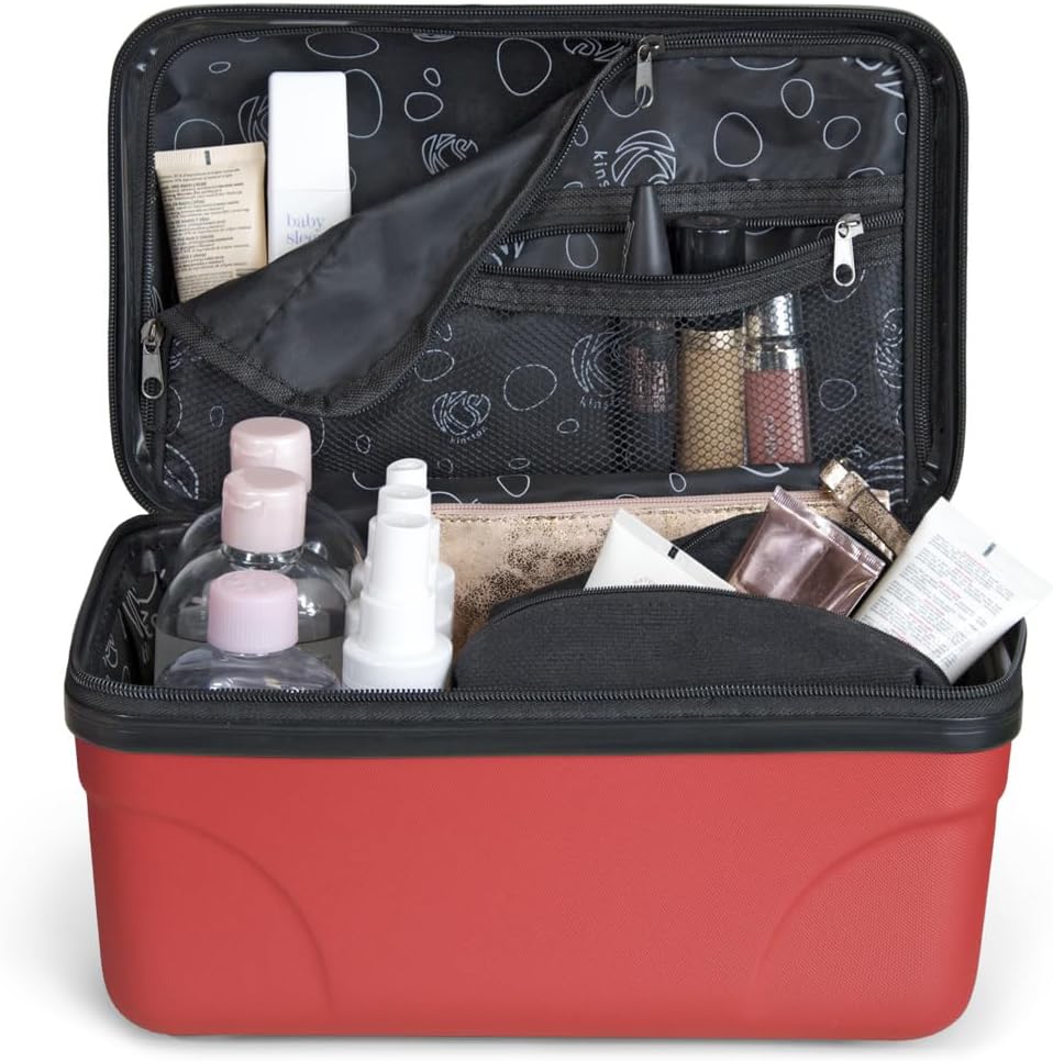 Trousse de toilette rigide pour voyage : l'organisateur idéal des cosmétiques en grand modèle – Image 5