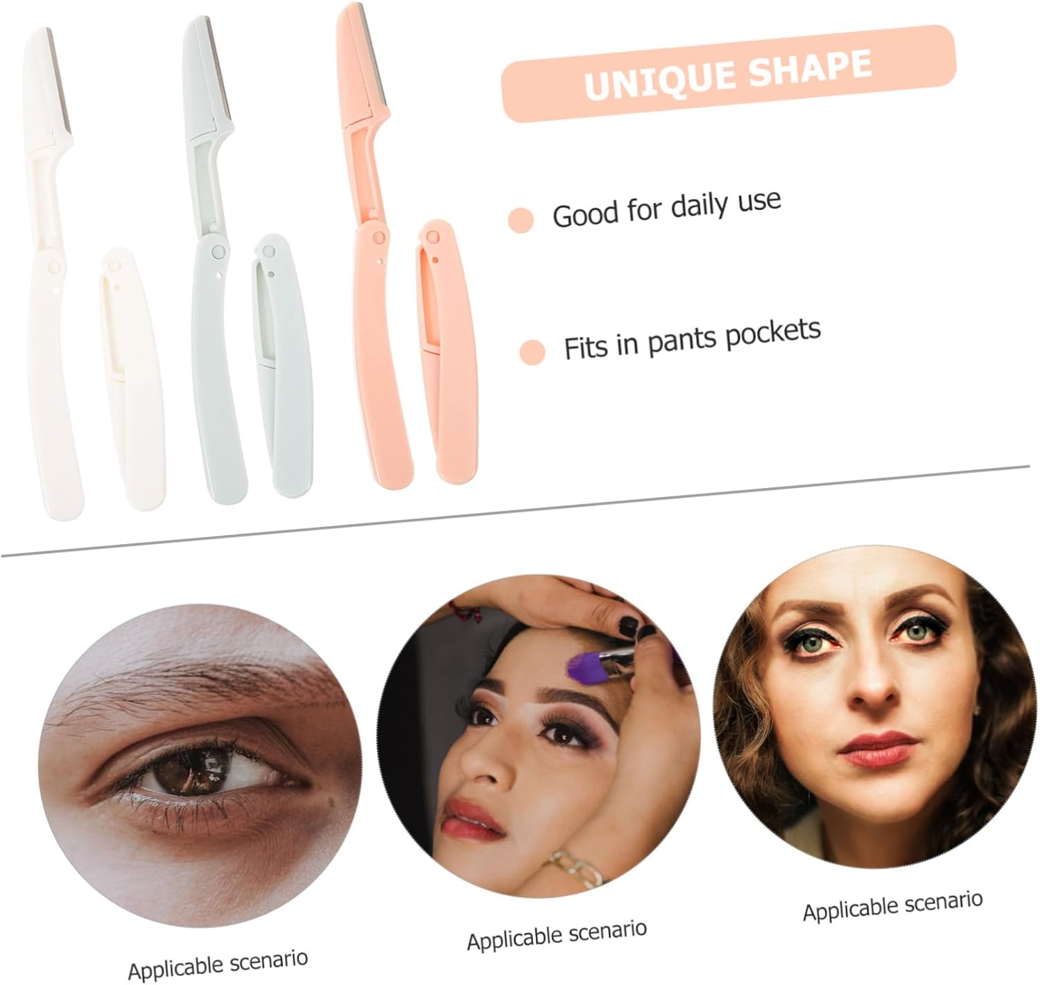 Kit rasoir sourcils portable : 6 pièces pour une épilation précise et élégante du visage et du bikini – Image 6