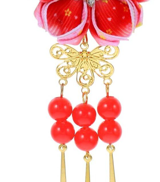 Kimono : pince à cheveux kanzashi pour filles, élégance et style floral