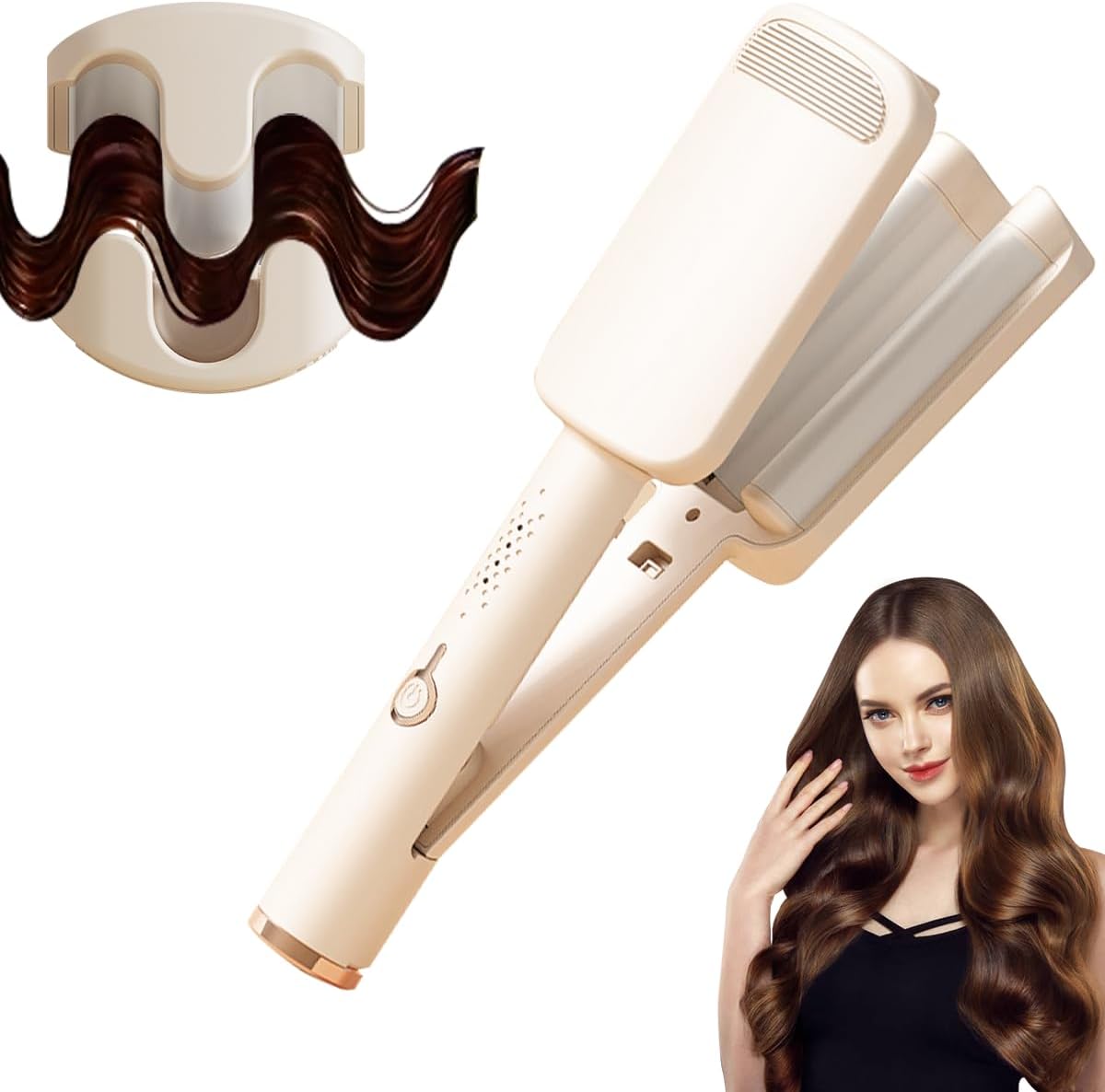 Lisseur Wavy 32mm : le fer à onduler parfait pour des cheveux longs ou courts aux mermaid waves irrésistibles