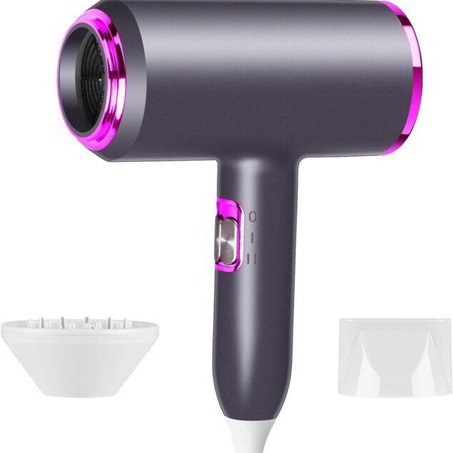 Sèche-cheveux ionique 2400W : le compagnon idéal pour femmes et enfants à la maison ou en voyage