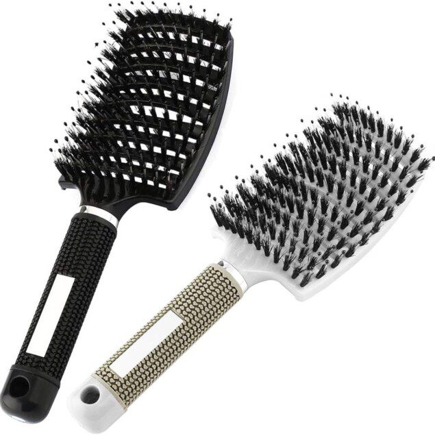 Brosse magique pour femmes : coiffez facilement vos cheveux longs, fins, bouclés ou raides