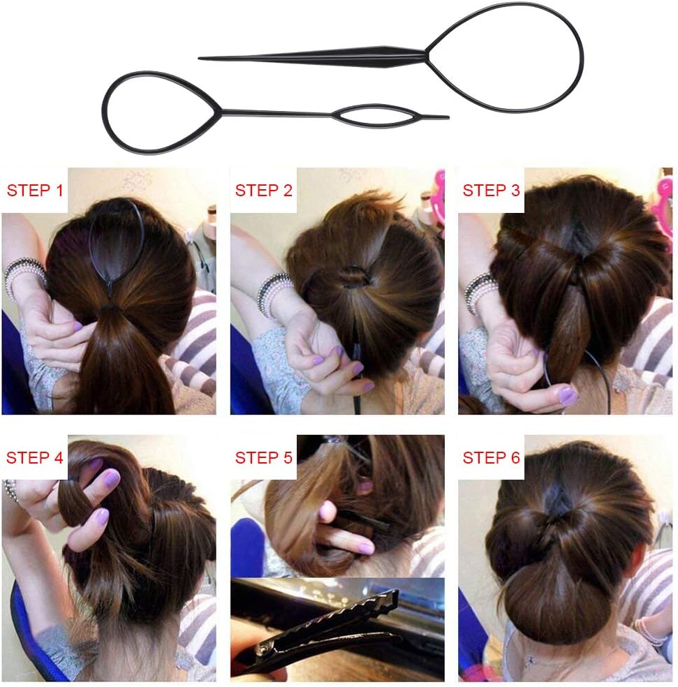 Accessoires de coiffure : kit complet URAQT pour femmes et filles, idéal pour créer des chignons et des tresses stylées avec facilité – Image 5