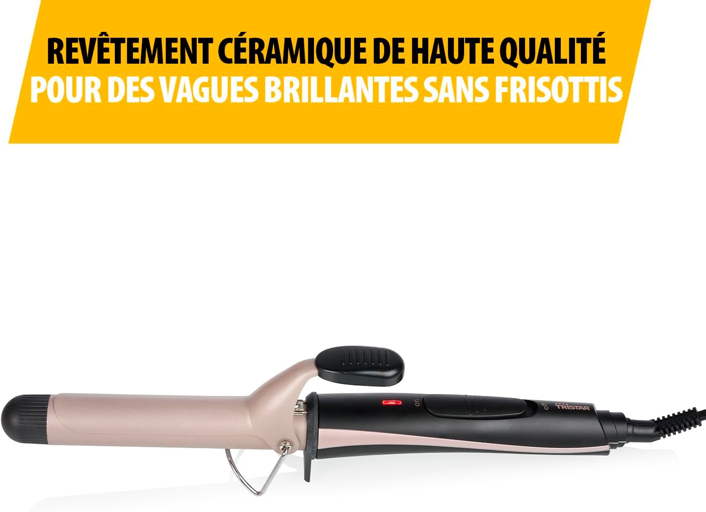 Fer à boucler céramique jusqu'à 180 °C en 60 secondes : pour des boucles parfaites et rapides à réaliser – Image 2