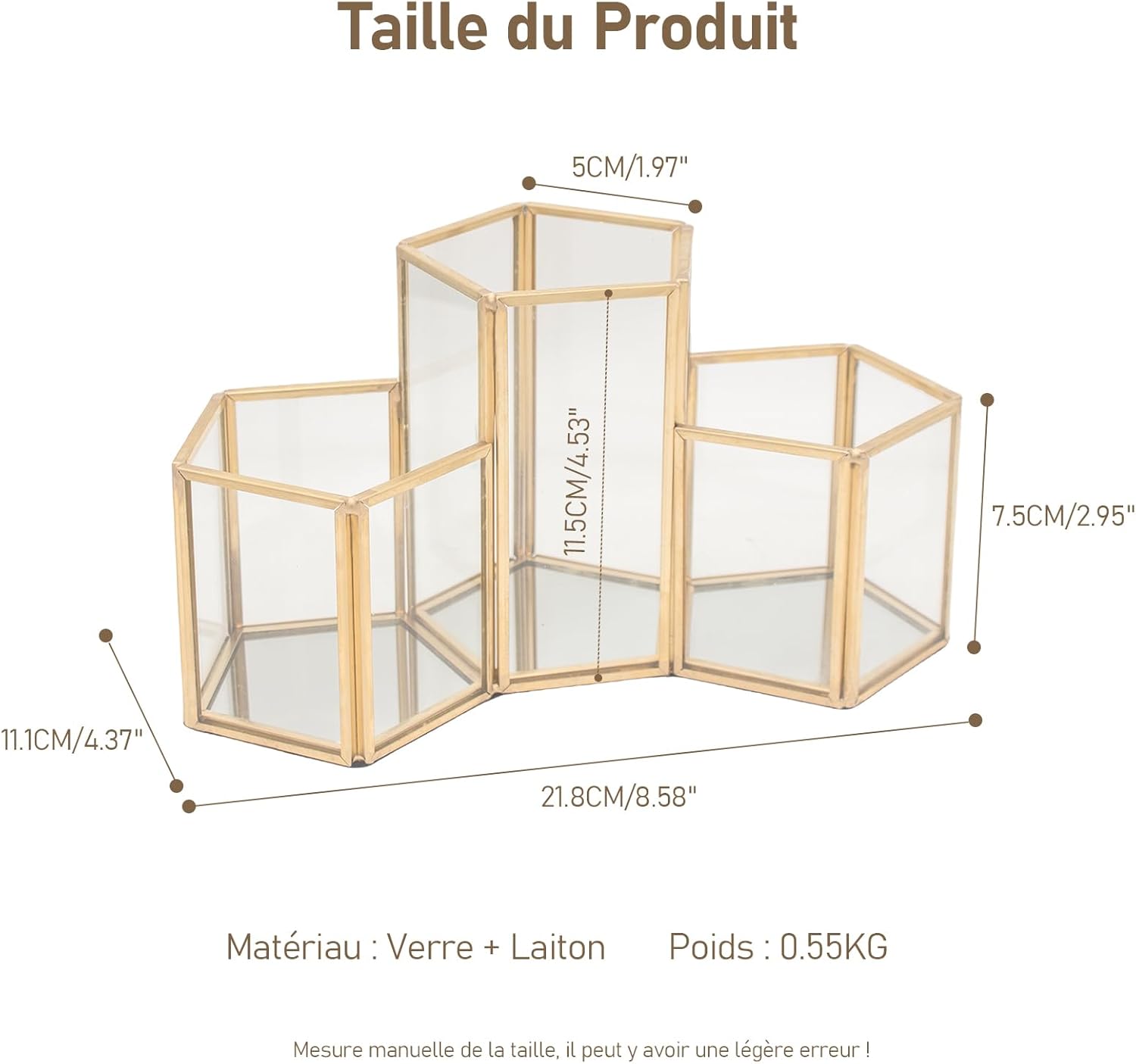 Support pour pinceaux de maquillage en verre : un rangement élégant pour les passionnées de beauté – Image 3