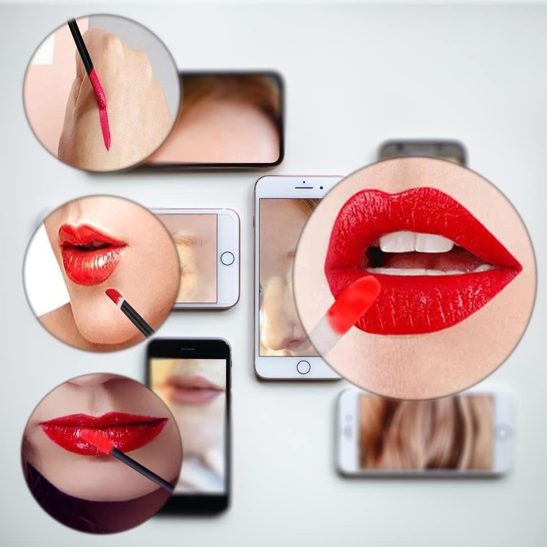 Pinceaux à lèvres jetables : 100 pièces pour un maquillage impeccable et hygiénique Offrez à votre routine beauté un kit d'outils de maquillage pratiques et élégants – Image 5