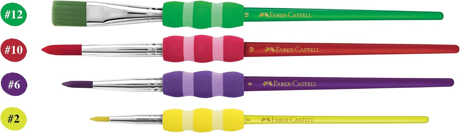 Pinceaux à manche souple pour artistes : maîtrisez la technique pastel avec ce set de 4 pièces – Image 2