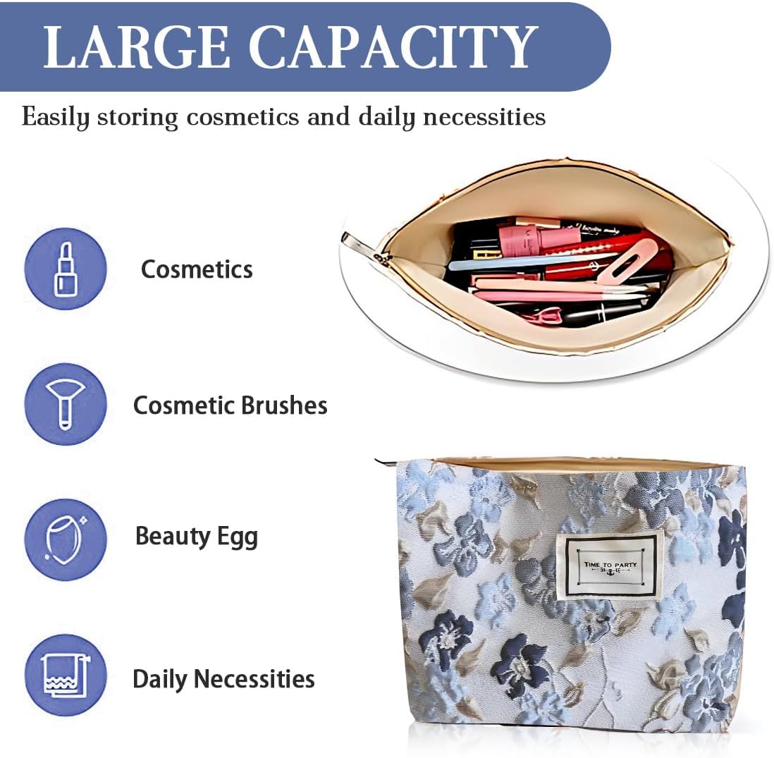 Trousse de toilette en toile pour femme : l'organisateur de voyage élégant et pratique – Image 2