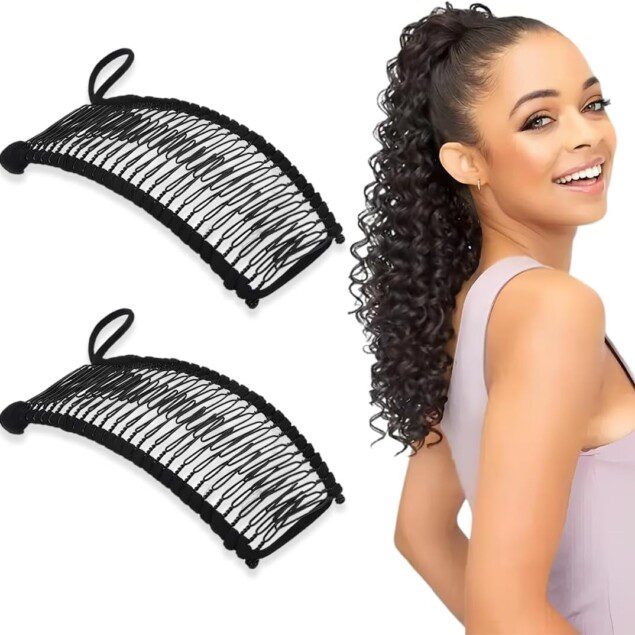 Pince banane 2 pièces pour cheveux épais : un accessoire élégant pour sublimer vos boucles naturelles