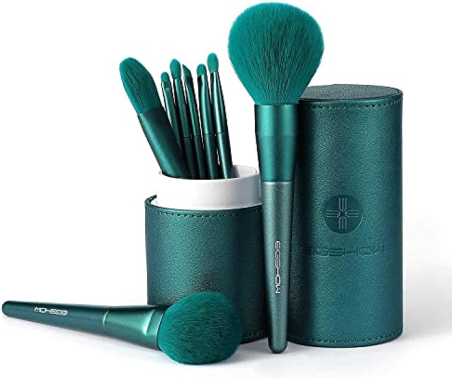 Pinceaux de maquillage professionnels : set complet de 8 pinceaux synthétiques pour un teint parfait et des yeux glamour