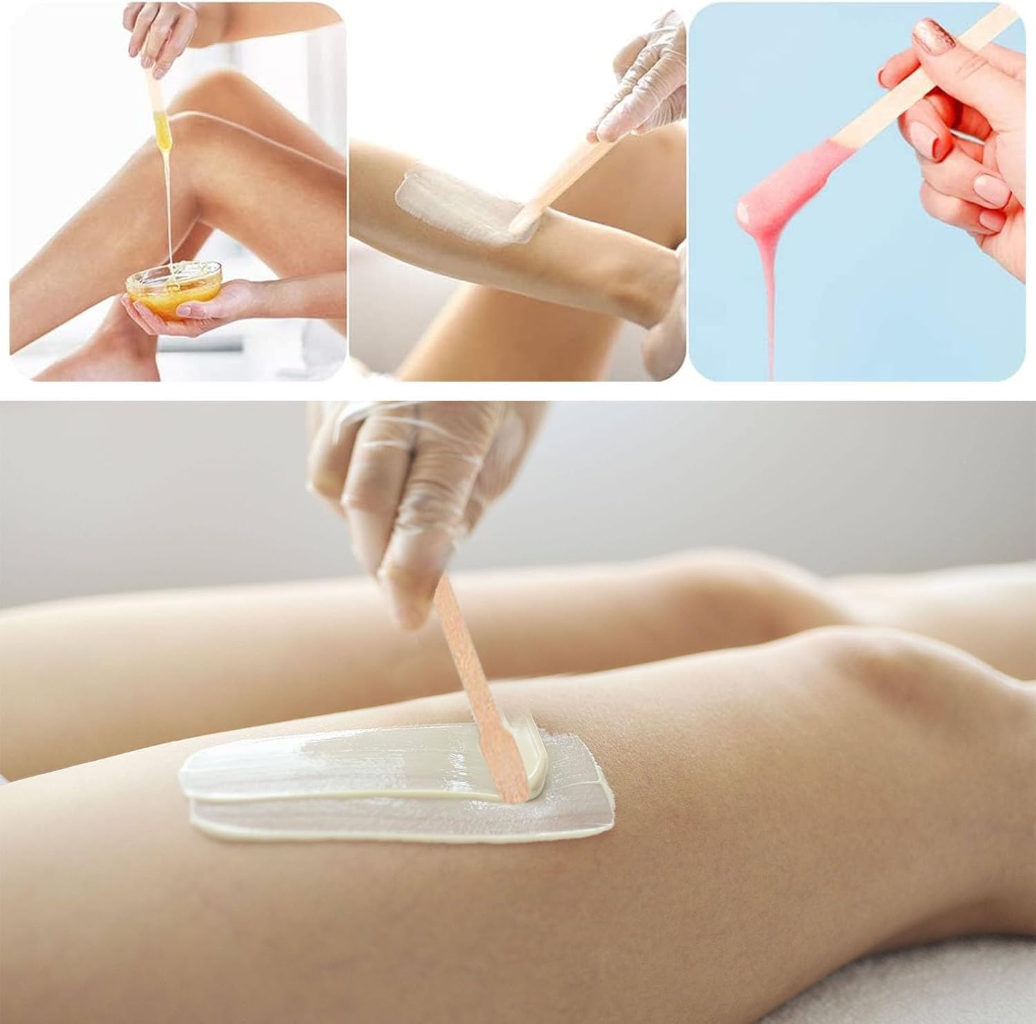 Bâtons de cire en bois : 200 pièces pour une épilation précise du corps et du visage – Image 7