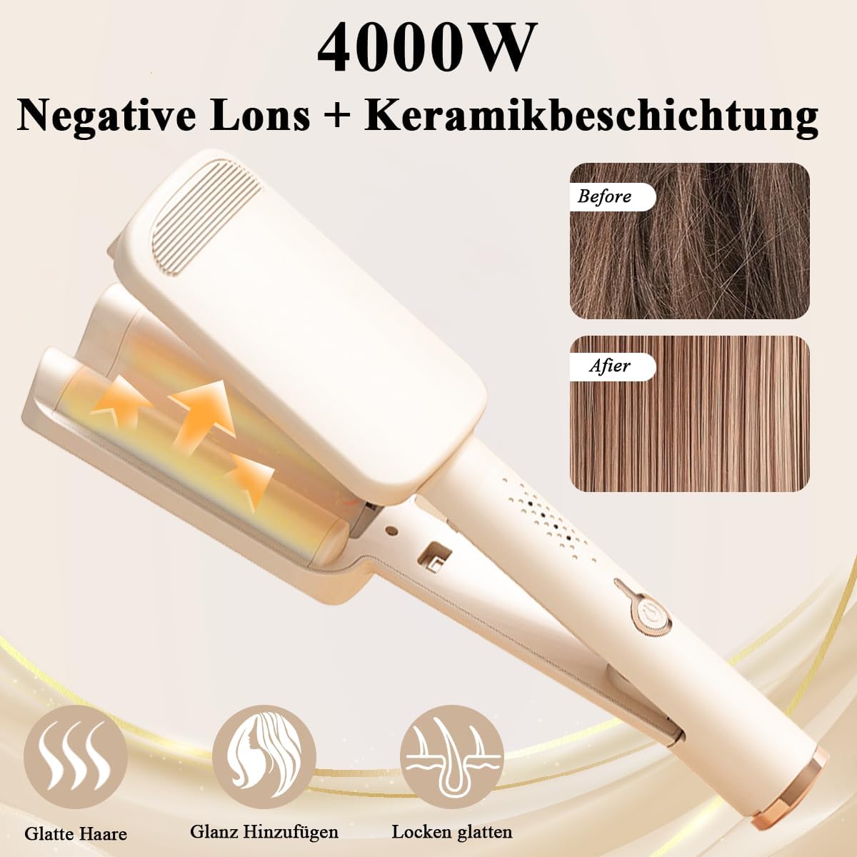 Lisseur Wavy 32mm : le fer à onduler parfait pour des cheveux longs ou courts aux mermaid waves irrésistibles – Image 5