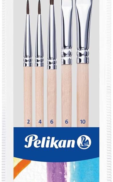 Set de pinceaux pour débutants : découvrez la magie de la peinture avec 5 pinceaux de qualité pour des créations artistiques réussies