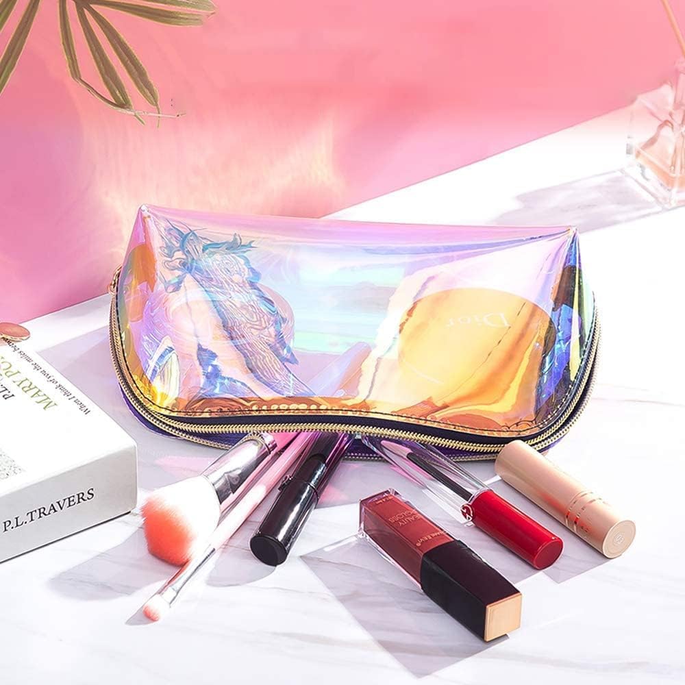 Trousse de maquillage holographique : le sac cosmétique idéal pour femmes et filles en voyage cet été – Image 3