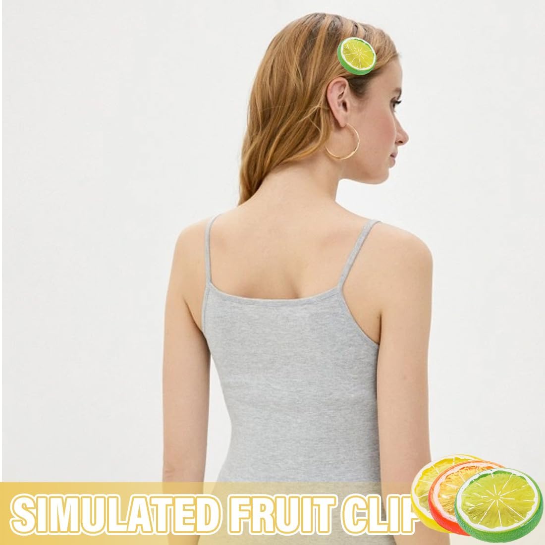 Accessoires de cheveux mignons : barrettes citron pour un look fruité et tendance – Image 4