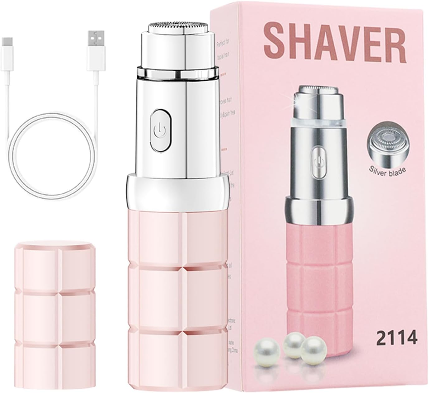 Rasoir Électrique Pour Femmes - Rouge À Lèvres, Épilateur Pratique   Idéal pour Voyage, Soin Domicile et Salon - Peau Douce Assurée