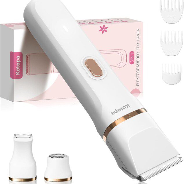 Rasoir Électrique Femme - Tondeuse Intime pour Maillots et Visage