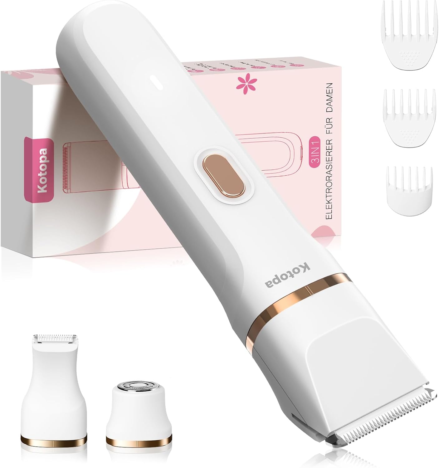 Rasoir Électrique Femme - Tondeuse Intime pour Maillots et Visage