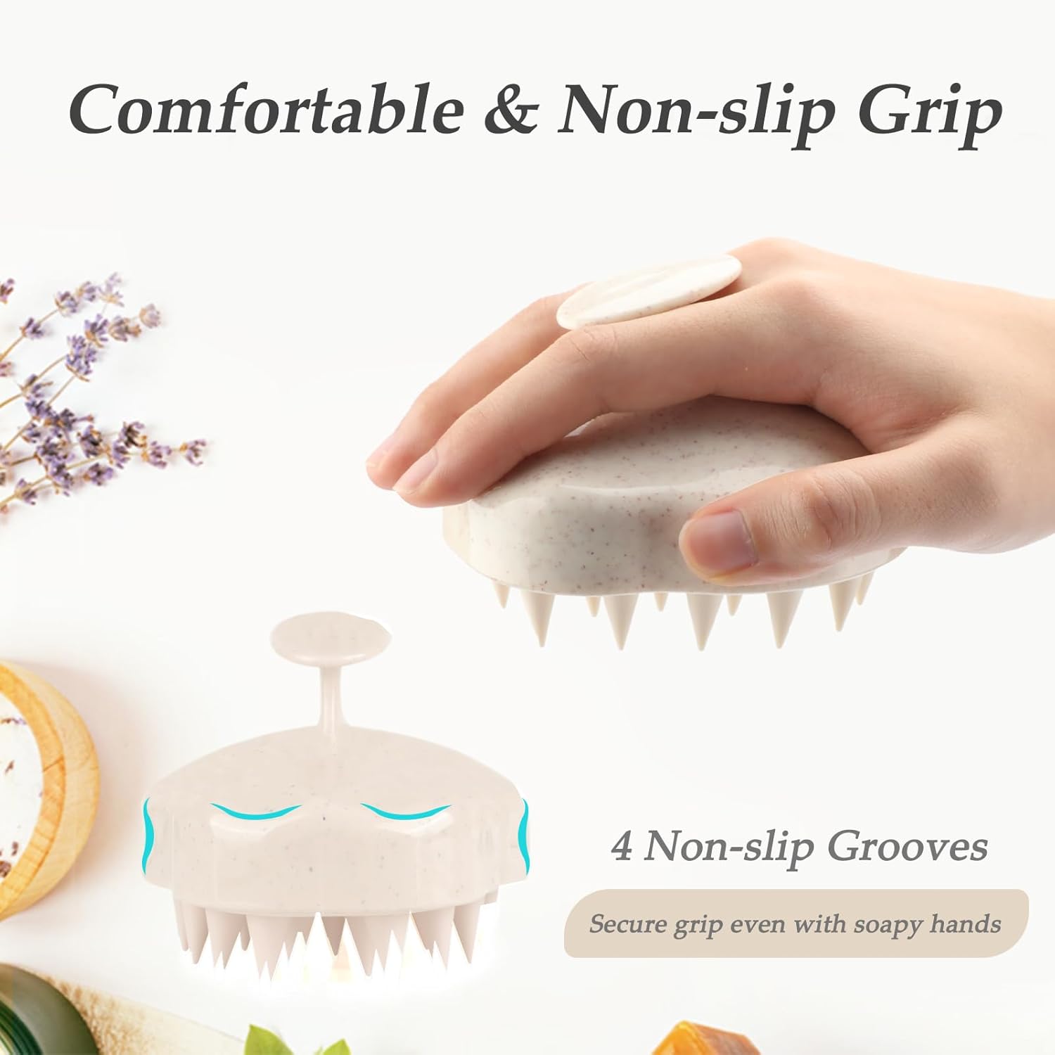 Brosse de massage pour cuir chevelu : stimulez la croissance des cheveux avec douceur – Image 4