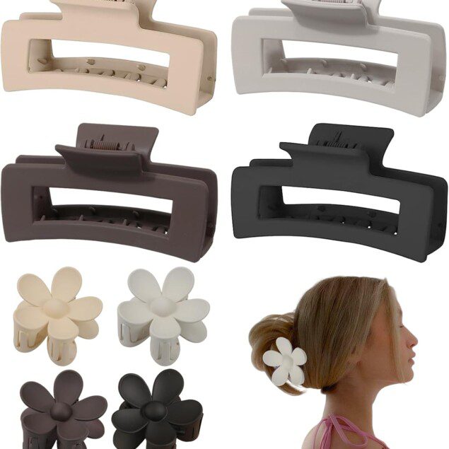 Pince à cheveux femme : 8 pièces antidérapantes pour un maintien parfait des coiffures épaisses et fines