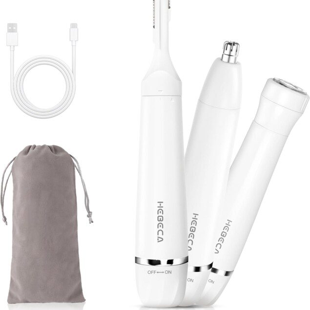 Tondeuse à poils de nez et rasoir électrique 3 en 1 : l’outil indispensable pour femmes, efficace et étanche